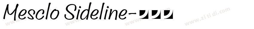 Mesclo Sideline字体转换